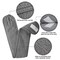 Denfany Spa Headband 3 Pack Ultra Soft Adjustable Face Wash Headband Terry Cloth Stretch Make Up Wrap for Face Washing Shower Facial Mask Yoga Black  White  Grey