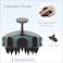 FREATECH Scalp Massager Shampoo Brush with Soft Silicone Bristles for Hair Growth and Scalp Care Shower Hair Brush Head Massager Scalp Scrubber Exfoliator for Dandruff Men Women Kids Black