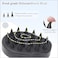 FREATECH Scalp Massager Shampoo Brush with Soft Silicone Bristles for Hair Growth and Scalp Care Shower Hair Brush Head Massager Scalp Scrubber Exfoliator for Dandruff Men Women Kids Black