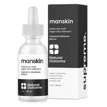 Man Skin Supreme Moisture Serum Mens Serum I Mens AntiAging Day  Night Facial Serum I Advanced Moisture Serum with Hyaluronic Acid Argan Oil  Vitamin E