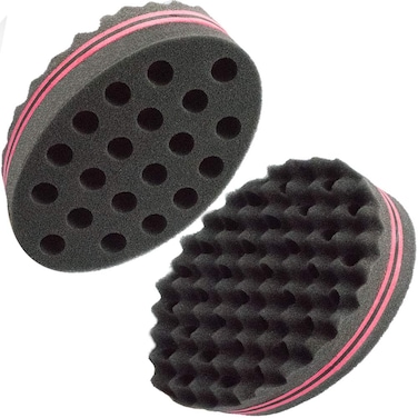 Hair Magic Twist Sponge TwoSided Dread Afro Coil Barber Tool for Curling and Waving Mens and Womens LongShort Hair 1 Pc