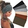 SefiinhWide Headbands For Women Stretch Headband Boho Head Bands Womens Hair Band Turban Workout Hairband Accessories 6 Pack
