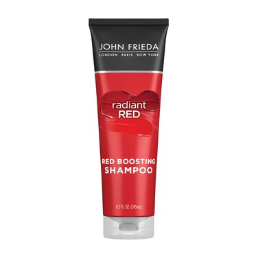John FriedaRadiant Red Red Boosting Shampoo Daily Shampoo Helps Enhance Red Hair Shades 83 Ounce with Pomegranate and Vitamin E