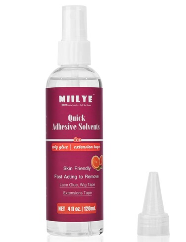 MIILYE Lace Glue RemoverTape in Extension Remover Spray 4OZ120ml Tape in Remover Wig Glue Remover Fast Removes Double Sided Hair Extensions Tape Adhesive Gentle on Skin No Greasy Easy to Clean