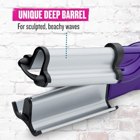 Bed Head Wave Artist Deep Waver  Combat Frizz Get Long Lasting Results  Add Massive Shine for Beachy Waves  With Tourmaline Ceramic Technology Purple