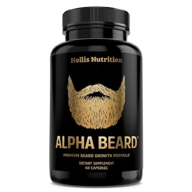 ALPHA BEARD Growth Vitamins  Biotin 10K MCG Collagen Keratin OptiMSM goMCT BioPerine  Beard and Hair Growth Supplement for Men  Regrow Stronger Thicker Healthier Facial Hair