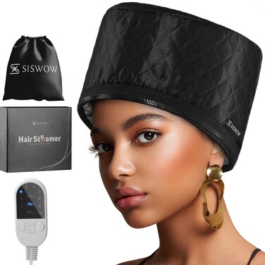 Hair Steamer For Natural Hair Home Use w10level Heats Up Quickly Heat Cap For Deep Conditioning  Thermal Heat Cap For Black Hair Great For Deep Conditioner Black