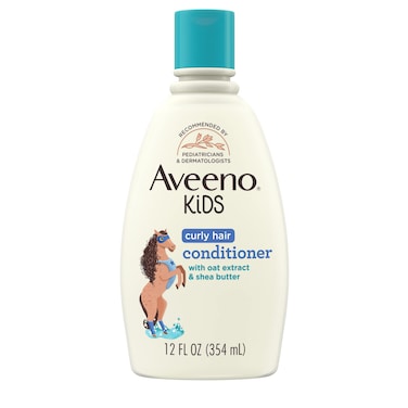 Aveeno Kids Curly Hair Conditioner Hydrating Conditioner Kids Curly Hair Products Oat Extract  Shea Butter Gentle Scent 12 fl oz Pack of 1