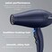 INFINITIPRO BY CONAIR Hair Dryer with Innovative Diffuser  Enhances Curls and Waves while Reducing Frizz  Dark Blue  Packaging May Vary