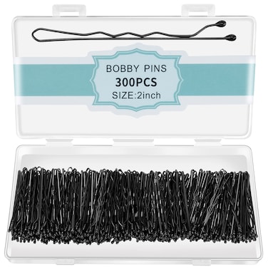300 Pcs Bobby Pins Black Black Hair Pins for Women Girls and Kids Invisible Wave Hair clips Bulk with Storage box PainFree Hairpins2 Inch Black
