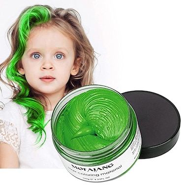 EFLY Hair Wax Temporary Green Hair Color Wax for Hairstyling  423 oz Hair Pomades for Men and Women