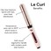 LANGE HAIRLe Curl Titanium Curling Wand  Professional Curling Iron for All Hair Types  Clip Free Hair Curler  Best Curling Wand for Relaxed Curls  Beach Waves  Blush 125 32MM