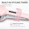 Waver Curling Iron Hair Crimper  TYMO ROVY Beach Waves Curling Wand Ionic Deep Waver Hair Curler Tool with Ceramic 3 Barrel for Women Dual Voltage AntiScald Easy to Use 125 Inch Pink