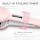 Waver Curling Iron Hair Crimper  TYMO ROVY Beach Waves Curling Wand Ionic Deep Waver Hair Curler Tool with Ceramic 3 Barrel for Women Dual Voltage AntiScald Easy to Use 125 Inch Pink