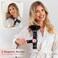 ELLA BELLA Professional Ionic Hair Dryer with Diffuser  Negative Ion Blow Dryer  Suitable All Hair Types  Intelligent Heat Control  Rapid Drying Speeds  Lightweight Design  Low Noise Technology