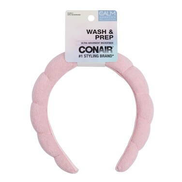 CONAIRSpa Makeup and Face Washing Headband  Bubble Design  Pink