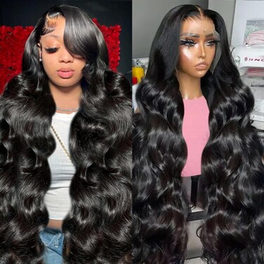 30 Inch 13X6 Lace Front Wigs Human Hair 200 Density Body Wave HD Lace Front Wigs Human Hair Pre Plucked Glueless Wigs Human Hair for Women With Baby Hair