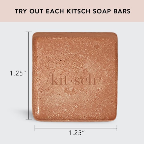 Kitsch 4pc Sampler Set  Rice Shampoo Bar Growth Castor Oil Shampoo Bar Coconut Oil DeepMoisturizing Hair Conditioner Bar Zero Waste
