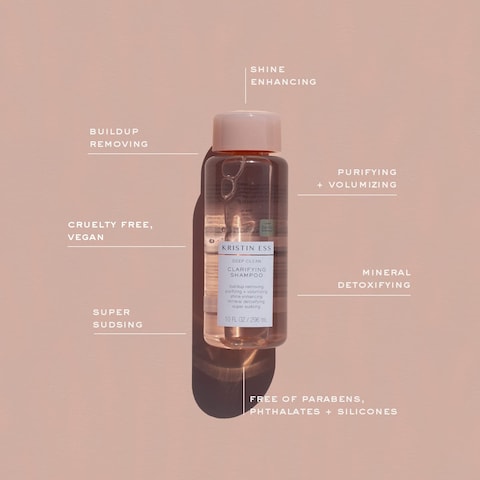 Kristin Ess Hair Deep Clean Clarifying Shampoo for Oily Hair  Build Up  Anti Residue Scalp Detox Purifying  Cleansing Shampoo  Sulfate Free  Vegan  Product for Oily Curly  Color Treated Hair