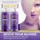 Natural RichesPurple Shampoo and Conditioner Set Sulfate Free Salon Grade for Silver Blonde Platinum Hair Removes Yellow  Brass tones Grey Highlighted Hair 16x2 fl oz