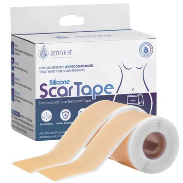 Medical Grade Silicone Scar Sheets Silicone Scar Tape 1 x 120 Pack of 2 Professional Scar Removal Treatment Reusable Silicone Scar Strip for Keloid CSection Surgery Burns Etc