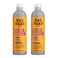 Bed Head by TIGI Moisturizing Shampoo and Conditioner Set for Colored Hair Colour Goddess Hair Care with Sweet Almond  Coconut Oils 2536 fl oz 2 Pack