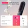 TYMOPorta Cordless Hair Straightener Brush Portable Mini Straightening Brush for Travel Negative Ion Hot Comb Hair Straightener for Women Lightweight to Carry Out USB Rechargeable AntiScald