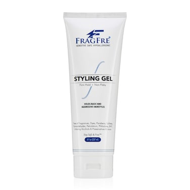 FRAGFREFirm Hold Hair Gel Fragrance Free 8 oz  Strong Styling Gel for Aggressive Hair Styles  Paraben Free Hypoallergenic Sensitive Formula  NonIrritating Vegan No GlutenCruelty 1 Pack