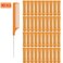 40pcs Cold Wave Perm Rods Set for Womens Long  Short Natural Hair  Plastic Orange Rollers for Curling and DIY Hairdressing