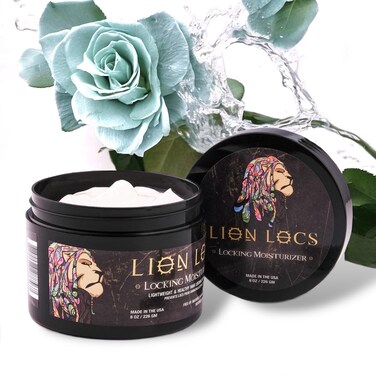 Lion Locs Hair Locking Dreads Moisturizer for Dreadlocks Locks Microlocs Interlocks Braids Fauxlocs Sisterlocks   Large Container Residue and BuildUp Free 8oz Regular