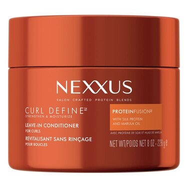 NexxusCurl Define Leavein Conditioner for Curly Hair with ProteinFusion Curl Conditioner for Moisturizing Curls 8 oz