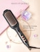 LANDOT Hair Straightening Brush Straightener Negative Ion Ceramic Heated Hot Brush for Smooth FrizzFree Hair  Dual Voltage 100240V  12 Temp Settings 250F to 450F