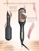 LANDOT Hair Straightening Brush Straightener Negative Ion Ceramic Heated Hot Brush for Smooth FrizzFree Hair  Dual Voltage 100240V  12 Temp Settings 250F to 450F