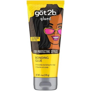 Got2b Glued Bonding Glue For Protective styles Gentle on Scalp Wig Glue 6 oz