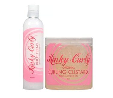 Kinky CurlyKnot Today Leave In ConditionerDetangler 8 oz  Curl Custard Gel 8 oz