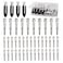 Hair Clips for Women Styling 44Pcs Metal Duck Billed Pin Curl Clips Hair Pins Salon Makeup Hair Dyeing Silver  Black