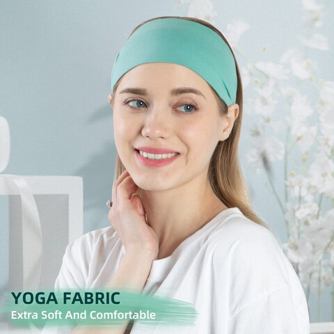 RITOPER Workout Wide Headbands for Women Non Slip Super Soft Yoga Running Exercise Head Bands Elastic Sweat Band Hair Bands for Womens Hair Womens Headbands Hair Wrap