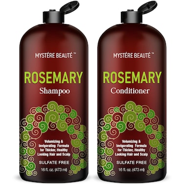 Rosemary Shampoo and Conditioner Rosemary Oil Shampoo Promotes Hair Growth  Scalp Health Rosemary Shampoo for Hair Growth Organic  Sulfate  Paraben Free for Men Women  16 fl oz each