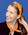 Shimmer Anna ShineHalloween and Fall Orange Bandana Headbands and Scrunchies for Women and Girls Orange Knotted Bandana
