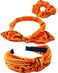 Shimmer Anna ShineHalloween and Fall Orange Bandana Headbands and Scrunchies for Women and Girls Orange Knotted Bandana