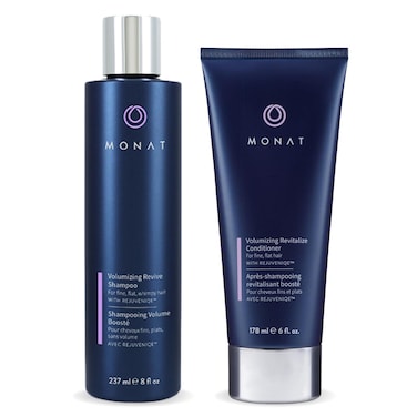 MONATVolumizing Duo  Revive Shampoo  Revitalize Conditioner Set Infused with REJUVENIQE  Amplify  Nourish Fine Hair Vegan UV Protectant 8 fl oz Shampoo  6 fl oz Conditioner