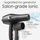 Ionic Salon Hair Dryer Professional Blow Dryer 2200W AC Motor Fast Drying with 2 Speed 3 Heat Setting Cool Button with Diffuser Nozzle Concentrator Comb for Curly and Straight Hair