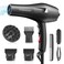 Ionic Salon Hair Dryer Professional Blow Dryer 2200W AC Motor Fast Drying with 2 Speed 3 Heat Setting Cool Button with Diffuser Nozzle Concentrator Comb for Curly and Straight Hair