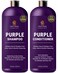Purple Shampoo and Conditioner Set  Sulfate Free Enriched with Coconut Oil  Aloe Vera Ideal for Blonde Gray Brassy  Color Treated Hair Nourishes  Hydrates  16 fl oz each