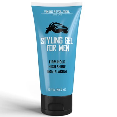 Hair Gel for Men Strong Hold  Mens Hair Gel Extra Strength  Styling Gel for Hair Clear Hair Gel  Firm Hold Gel Hair High Shine NonFlaking Curly Hair Gel 10oz