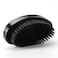 360 Curved Wave Brush For Men  Medium Hard Palm Wave Hair Brushes  Made with Beech Mix Nature Boar Bristle Brush For Black Hair Black