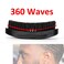 360 Curved Wave Brush For Men  Medium Hard Palm Wave Hair Brushes  Made with Beech Mix Nature Boar Bristle Brush For Black Hair Black