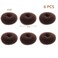 Extra Small Bun Makers for Kids 6 PCS Chignon Donut Sock Forms for Girls Mini Doughnut Shapers for Short and Thin Hair 2 Inch Dark Brown
