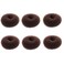 Extra Small Bun Makers for Kids 6 PCS Chignon Donut Sock Forms for Girls Mini Doughnut Shapers for Short and Thin Hair 2 Inch Dark Brown