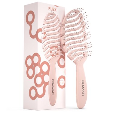 FRAMARVented Hair Brush For Thick HairWet Hair Brushes For Women Flex Wet Hair Brush Detangler Hairbrush For Women Hair Brush For Blow Drying